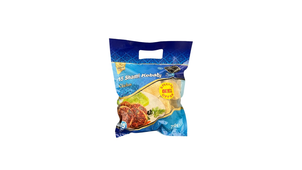 CROWN 15 SHAMI KEBABS CHICKEN 750g