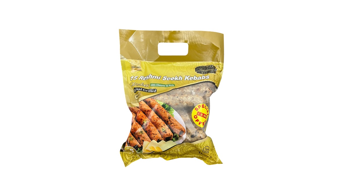 CROWN 15 RESHMI SEEKH KEBABS CHICKEN 1Kg