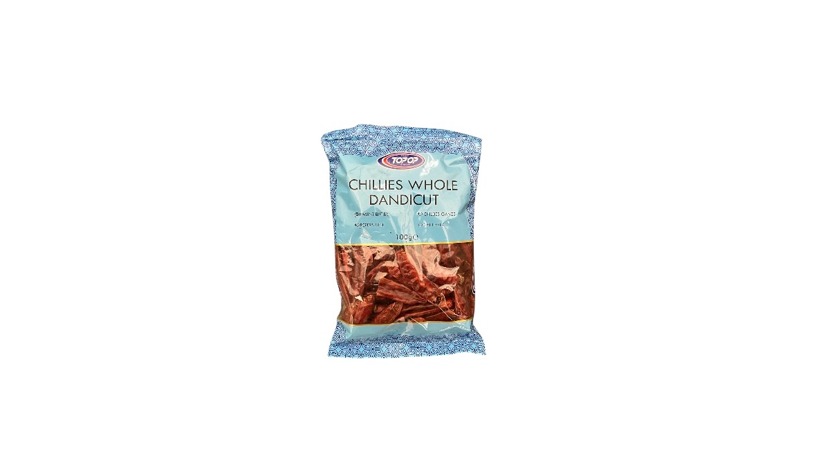 TOPOP CHILLIES WHOLE DANDICUT 100G