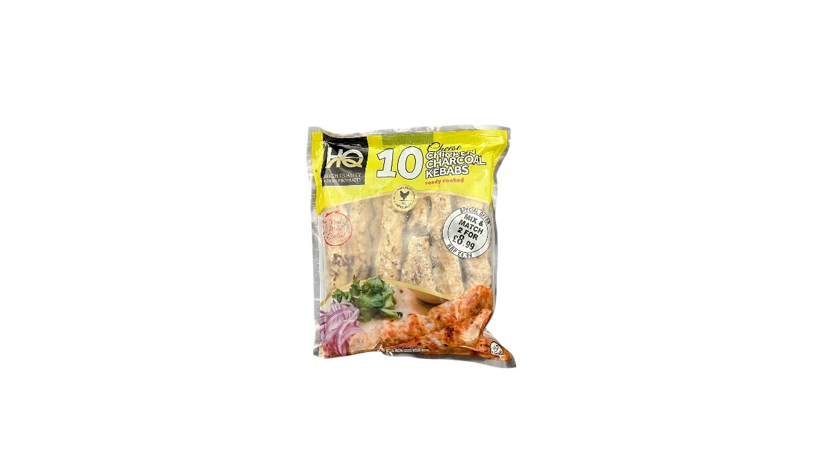 HQ 10 CHEESE CHICKEN CHARCOAL KEBABS 400g