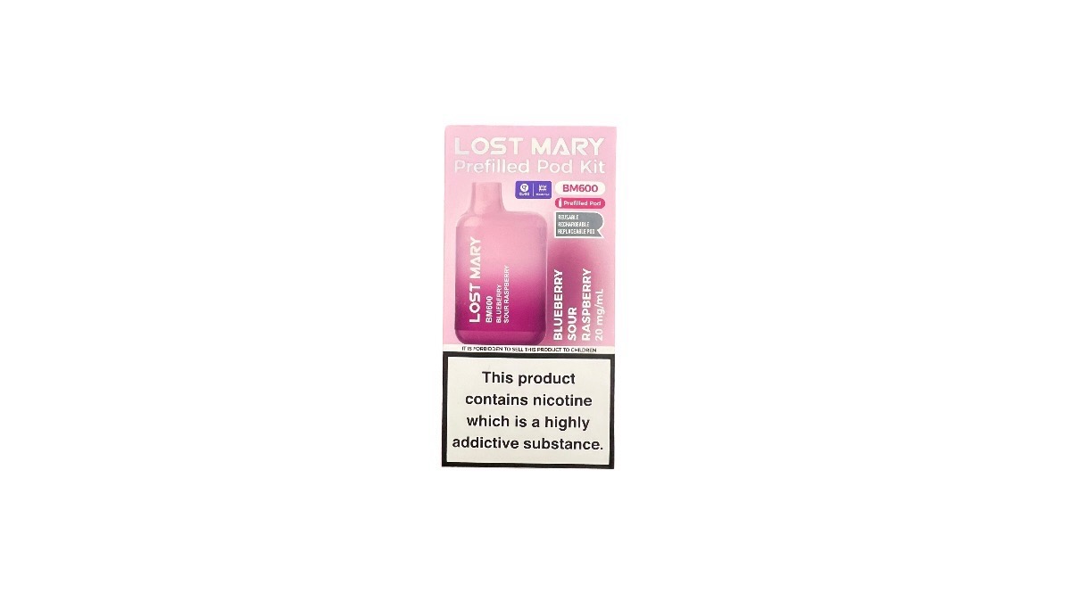 LOST MARRY 600 PUFF BLUEBERRY SOUR RASPBERRY 20mg
