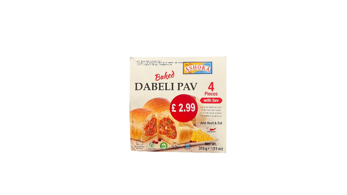 ASHOKA DABELI PAV 4 PIECES £2.99